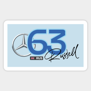 Formula 1 - George Russell Number. Magnet